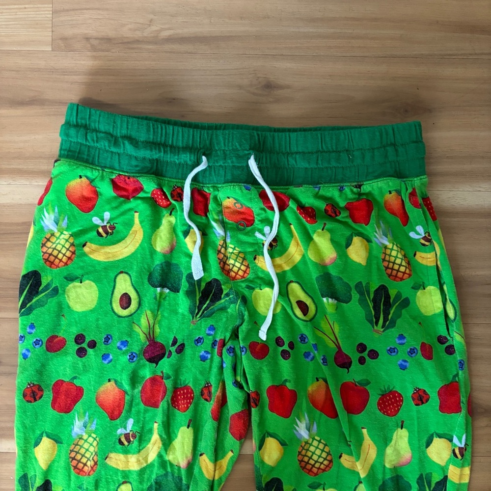 Little Sleepies Colorful Fruit Print Pajamas XS - Picture 2 of 3